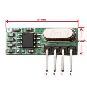 Módulo receptor de Control remoto inalámbrico Rf Universal de baja potencia de 315/433 Mhz de Venta caliente