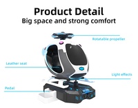 La première machine mignonne de simulateur de vol de l'hélicoptère VR ultra-léger d'avion de version pour des enfants