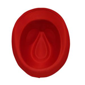 Sombrero Fedora Rojo Festivo de Navidad con Estampado de Copos de Nieve Plateados para Fiestas de Disfraces y Uso Unisex - Product Image 4