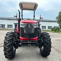 Traktor Mini Pertanian 4x4 80 Tenaga Kuda 4WD 50-260HP Traktor Pertanian Umur Pakai Panjang Bahan Bakar Diesel 80HP Daya Terukur Pertanian