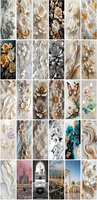 Panneau mural en PVC effet marbre UV imperméable pour cuisine, feuille de marbre UV, panneaux muraux en marbre UV