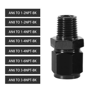 Adaptador de Enfriador de Aceite de Aluminio AN4 a AN8 con Rosca NPT para Actualización y Reequipamiento - Product Image 1