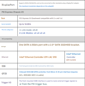 ตัวควบคุมระบบ PXIe-3977/M8G/SSD พร้อมหน่วยความจำ 8GB และ SSD 240GB โครงสร้างอะลูมิเนียมและทองแดง - Product Image 6