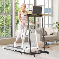 Bureau de tapis roulant portable à hauteur réglable petit bureau debout mobile tapis de marche roues Table roulante pour ordinateur portable pour Console de chevet