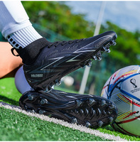 Chaussures de football imperméables et respirantes à prix d'usine, chaussures de football à haute cheville pour hommes, crampons futuristes