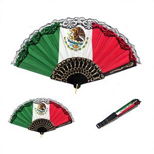Paquete de 240 Abanicos Plegables Mexicanos 20DZ/CS con Diseño de Bandera Modelo 79128 - Product Image 1