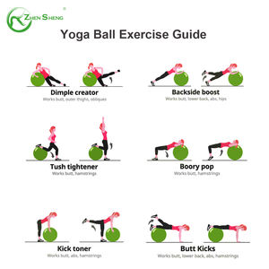 Zhensheng pasó REACH Anti Burst Fitness <span class=keywords><strong>Ball</strong></span> Ejercicio suizo bola tamaño 55cm/65cm/75cm/85cm - Product Image 5