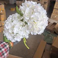 Dekorasi Panggung Acara Pernikahan B-732, Rangkaian Bunga Palsu, Bunga Hydrangea Putih, Bunga Hydrangea Buatan, Bunga Hydrangea Grosir