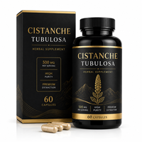 Capsules de Cistanche Tubulosa 500mg en gros avec Maca, Ginseng, Ashwagandha – Complément de Soutien à la Vitalité Masculine – OEM