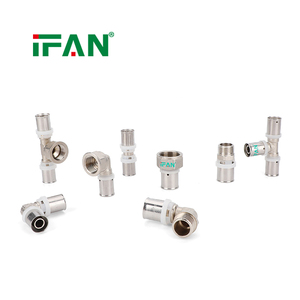 Vente directe usine IFAN : Raccords à sertir PEX en laiton CW617 pour tuyaux multicouches PEX, <span class=keywords><strong>profil</strong></span> en U, 16-32 mm - Product Image 4