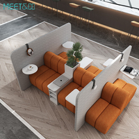 Sofá de Isla de círculo ovalado extensible convertible de sensación Premium moderno para vestíbulo de Hotel, oficina, escuela, dormitorio, taller de Hospital