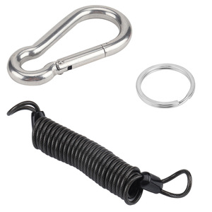 Cuerda Elástica con Gancho de Seguridad de Acero Inoxidable de 10x100mm - Product Image 1