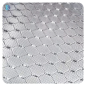 Tissu Jacquard en Fiber <span class=keywords><strong>de</strong></span> <span class=keywords><strong>verre</strong></span>, <span class=keywords><strong>motif</strong></span> nid d'abeille hexagonal argenté, tissu en Fiber <span class=keywords><strong>de</strong></span> <span class=keywords><strong>verre</strong></span> galvanisée - Product Image 1