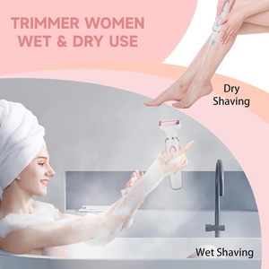 เครื่องกำจัดขน 4 in 1 รุ่น Spring Bikini Trimmer สำหรับกำจัดขนตามร่างกาย แบบชาร์จไฟได้ เหมาะสำหรับผู้หญิง ใช้โกนขนคิ้ว จมูก ขา ใช้ในบ้านและรถยนต์ ภาษาอังกฤษ - Product Image 5