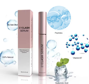 Sérum pour <span class=keywords><strong>cils</strong></span> naturel, biologique, végétalien, stimulant la croissance, sans logo, en gros, personnalisé, marque privée, avec applicateur - Product Image 1