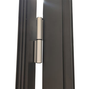 Negro templado de vidrio de aluminio avión interior francés puertas de vidrio - Product Image 4