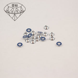 ASFA09 Cristales de Estrás Termoadhesivos con Orificio Circular de 3*6mm, Tamaños SS6 y SS10, para Aplicación con Máquina de Termoadhesión, Cristal AB - Product Image 1