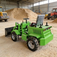 Mini-chargeuse-pelleteuse électrique multifonctionnelle JINLIN, type 4x4, moteur à économie d'énergie, capacité de la benne de 0,15 m, garantie de 3 ans