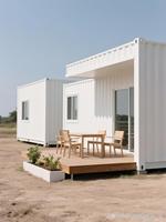 Maisons conteneurs portables de luxe sur mesure, pliables et extensibles, préfabriquées en acier, fournisseurs chinois pour applications hôtelières