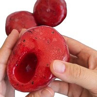 Jouet sensoriel anti-stress en caoutchouc souple en forme de slushie pastèque pour enfants et adultes