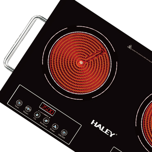 Cocina Combinada Inteligente Haley con Infrarrojos, Cocina Eléctrica Doble con Infrarrojos, Dos Hornillas Eléctricas de Cerámica Inteligentes - Product Image 5