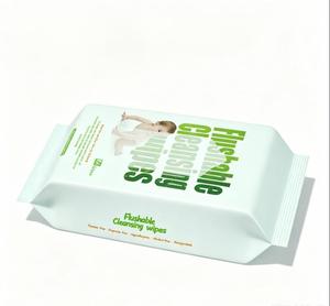 100% <span class=keywords><strong>biodégradable</strong></span>. Lingettes lavables pour adultes en matériau écologique. Lingettes humides pour toilettes à base de plantes. Papel Higienico Humedo <span class=keywords><strong>WC</strong></span> - Product Image 4