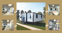 Maison portable modulaire préfabriquée extensible de 20 pieds à installation rapide