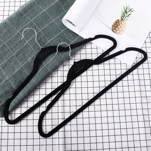 Hot Sale adult <span class=keywords><strong>super</strong></span> thin anti slip velvet flocking coat suit hangers - Product Image 6