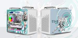 เคสคอมพิวเตอร์แนวตั้งไมโคร ATX อะนิเมะแบบพกพาฟอร์มแฟคเตอร์ขนาดเล็กพร้อมอุปกรณ์ระบายความร้อนด้วยของเหลวขนาด240มม. รองรับ ITX - Product Image 5