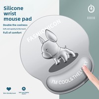 Nouveau repose-poignets pour souris et clavier, tendance, mignon, antidérapant 3D, style français, vente en gros