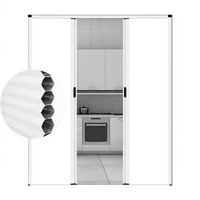 Moustiquaire en nid d'abeille non tissée, facile à installer, porte pliante, écran pliant