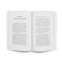 Échantillon gratuit de couverture en cuir PU, impression de roman, reliure personnalisée, logo en bronze, livre relié
