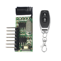 433Mhz commutateur de télécommande sans fil 4CH relais RF 1527 Module d'apprentissage de codage pour récepteur de lumière Kit de bricolage
