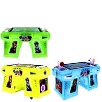 Machine de jeu d'arcade parent-enfant à monnayeur - Jeu de pêche à deux joueurs, Whack-a-Mole, tir de billes - Style arcade en métal et acrylique
