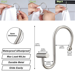 Ensemble <span class=keywords><strong>de</strong></span> rideaux <span class=keywords><strong>de</strong></span> <span class=keywords><strong>douche</strong></span> en tissu gaufré avec <span class=keywords><strong>rideau</strong></span> <span class=keywords><strong>de</strong></span> bain imperméable en polyester <span class=keywords><strong>bleu</strong></span> marine 2 pièces avec crochets - Product Image 5