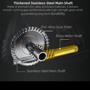 <span class=keywords><strong>Moulinet</strong></span> de pêche spinning en eau salée 2026, corps en nylon renforcé, roulements en acier, bobine métallique, poignée CT2000 à 12000 - Product Image 2