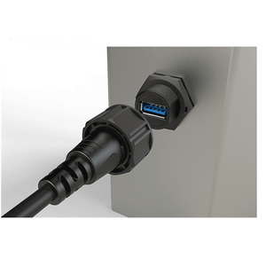 Copper Gold Plated Cat5e Cat6A PA66 Shielded Waterproof <b>RJ45</b> Coupler <b>RJ45</b> <b>Cable</b> - Product Image 3