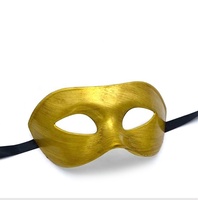 Masque vénitien rétro unisexe en plastique solide pour hommes, pour déguisement, costume de fête d'Halloween