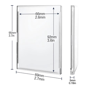 Siêu rõ ràng 35pt thể thao giao dịch thẻ slab hiện đại nhựa mini Snap chủ thẻ Pro Fit Thiết kế trường hợp lưu trữ cho bóng chày thể thao - Product Image 3