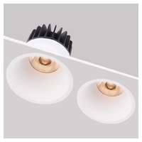 Spot encastré européen de style moderne, à intensité variable, tricolore, 10 watts, avec variateur de lumière intégré