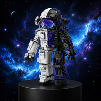 Robot Mecha Astronaute Industriel de Style Hardcore, Jouet Électronique Multi-Articulations Mobiles en Plastique ABS, Kit Éducatif DIY