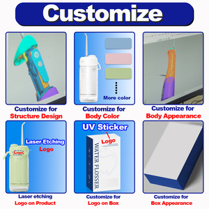 200mL Mini Portable USB C Soie Dents Nettoyage <span class=keywords><strong>Jet</strong></span> Dentaire Pick Électrique Enfant Waterflosser <span class=keywords><strong>Oral</strong></span> Irrigator Enfants Water Flosser - Product Image 5