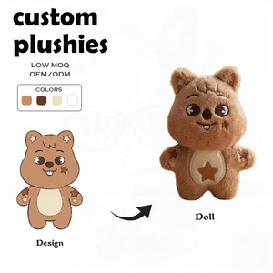 Produttore di Giocattoli in <span class=keywords><strong>Peluche</strong></span> Personalizzati OEM/ODM, Mini Scoiattolo Ricamato con Stella, Ausili Didattici per la Prima Infanzia, Portachiavi in <span class=keywords><strong>Peluche</strong></span> Personalizzato - Product Image 1