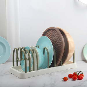Haute Qualité Ménage Cuisine PP Plat Titulaire Détachable Bol Pot Couvercle De Stockage Rack Étagères - Product Image 5
