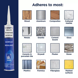 Mastic acrylique flexible peignable pour la décoration intérieure et la <span class=keywords><strong>réparation</strong></span> des fissures - Product Image 2