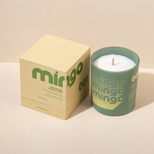 AIKUN-Vela de cristal verde perfumada con limón, logotipo de impresión personalizada, decoración de frijol de soja, Etiqueta Privada, barras de Navidad de lujo, Diwali de Acción de Gracias - Product Image 6