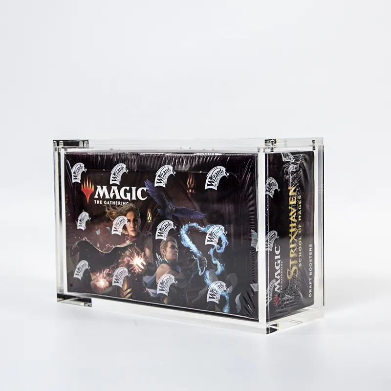 Wholesale Customized acrylic sealed magic the gathering Protector box