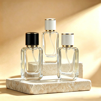 Flacon de parfum de luxe en gros, 30 ml, 50 ml, 100 ml, vaporisateur transparent