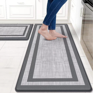 <span class=keywords><strong>Tapis</strong></span> de <span class=keywords><strong>cuisine</strong></span> moderne et simple en PVC <span class=keywords><strong>vinyle</strong></span> rayé, couleur unie, antidérapant, imperméable, résistant à l'huile, sans lavage, épaisseur moyenne - Product Image 6