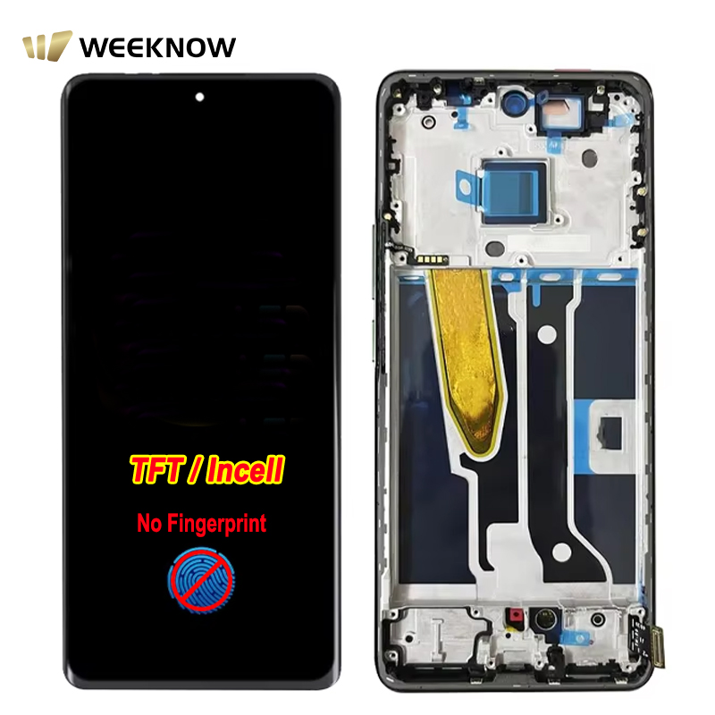 Pour Realme 11 Pro 5G TFT avec cadre doré